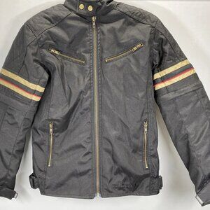 Duchinni Kid’s Michigan Motorcycle Jacket Size XL (14/16) Black — Padded Riding